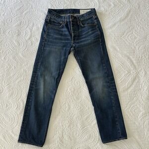 Rag & Bone NY Slim Fit Button Fly Jeans Men's 28W 32L‎ Dark Wash